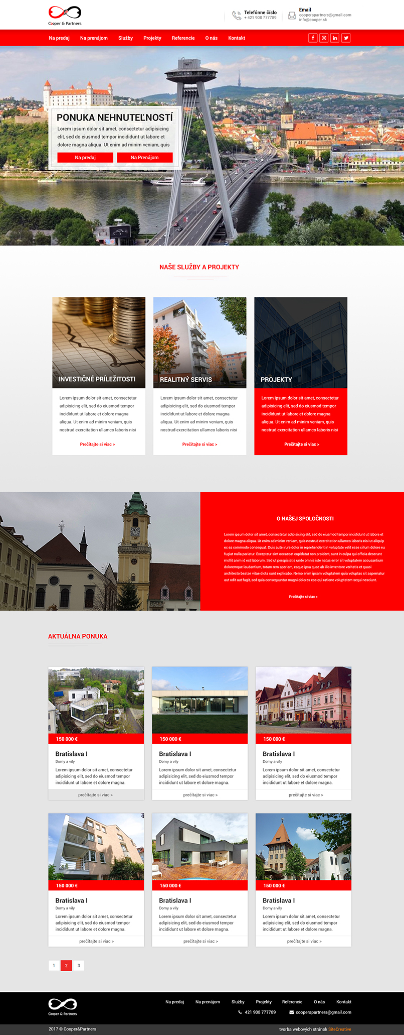 Ready-made home page