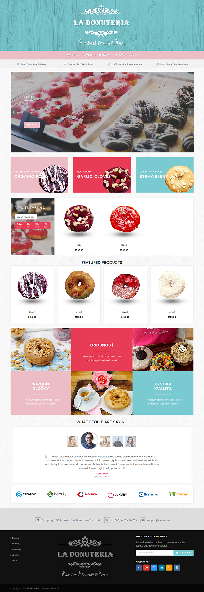 And again goodies. Very tasty donuts, we eat and show the layout to the client