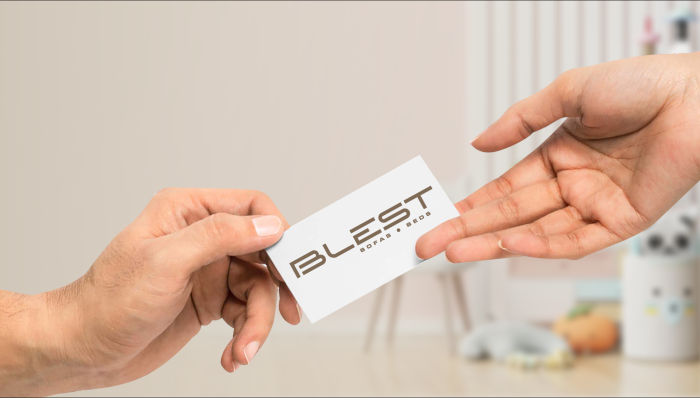 Разработка визиток для фирмы занимающейся продажей мягкой мебели «Блест»