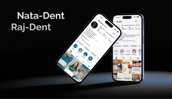 Ведение таргетированной рекламы для стоматологий Nata-Dent и Raj-Dent