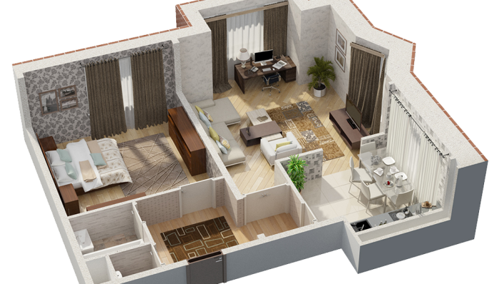 3 D modely priestorov