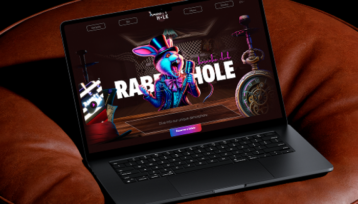 Tvorba jednostránkovej webovej stránky pre bar Rabbit Hole